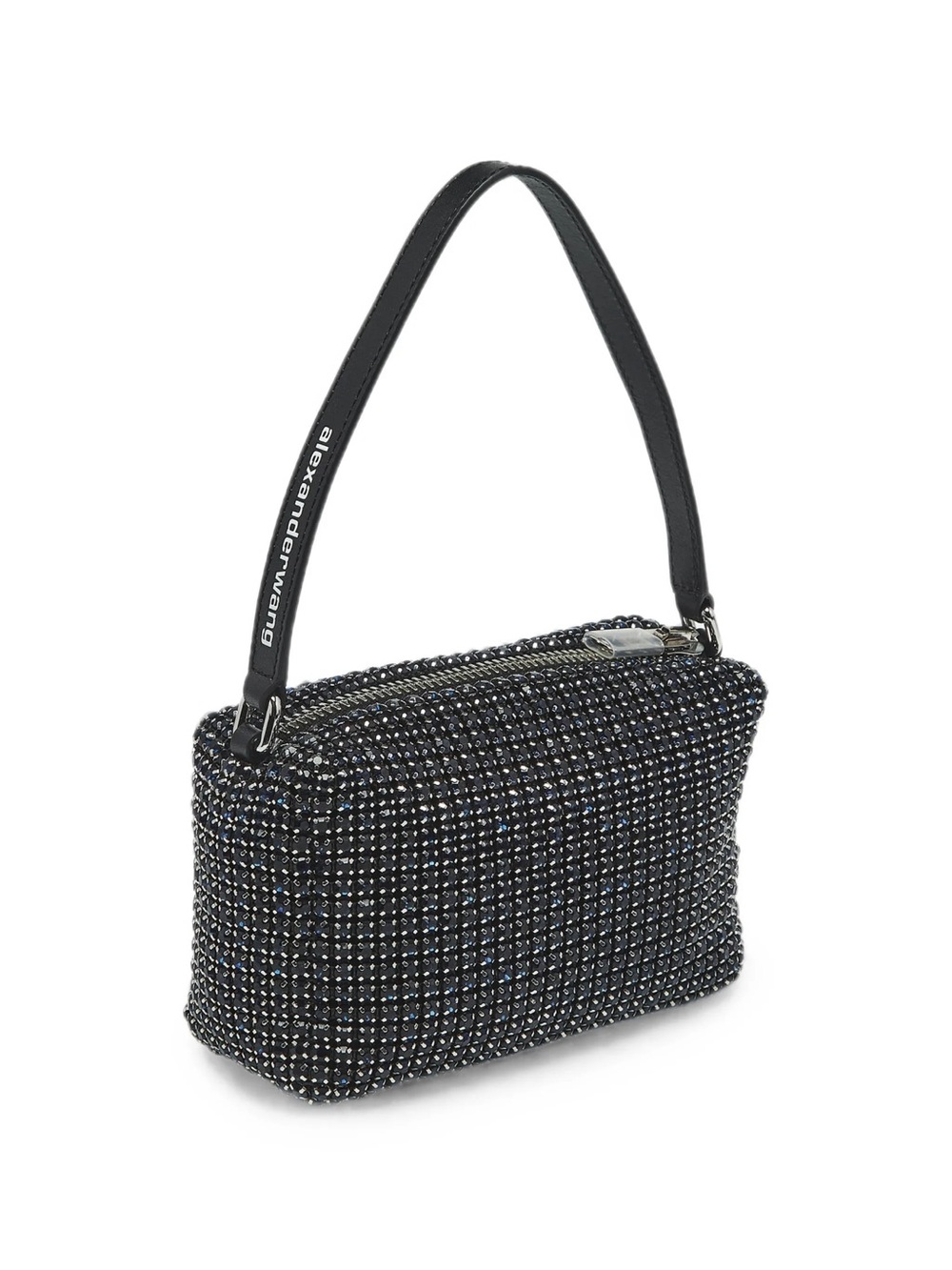 Alexander Wang Black Crystal Beaded Mini Shoulder Bag